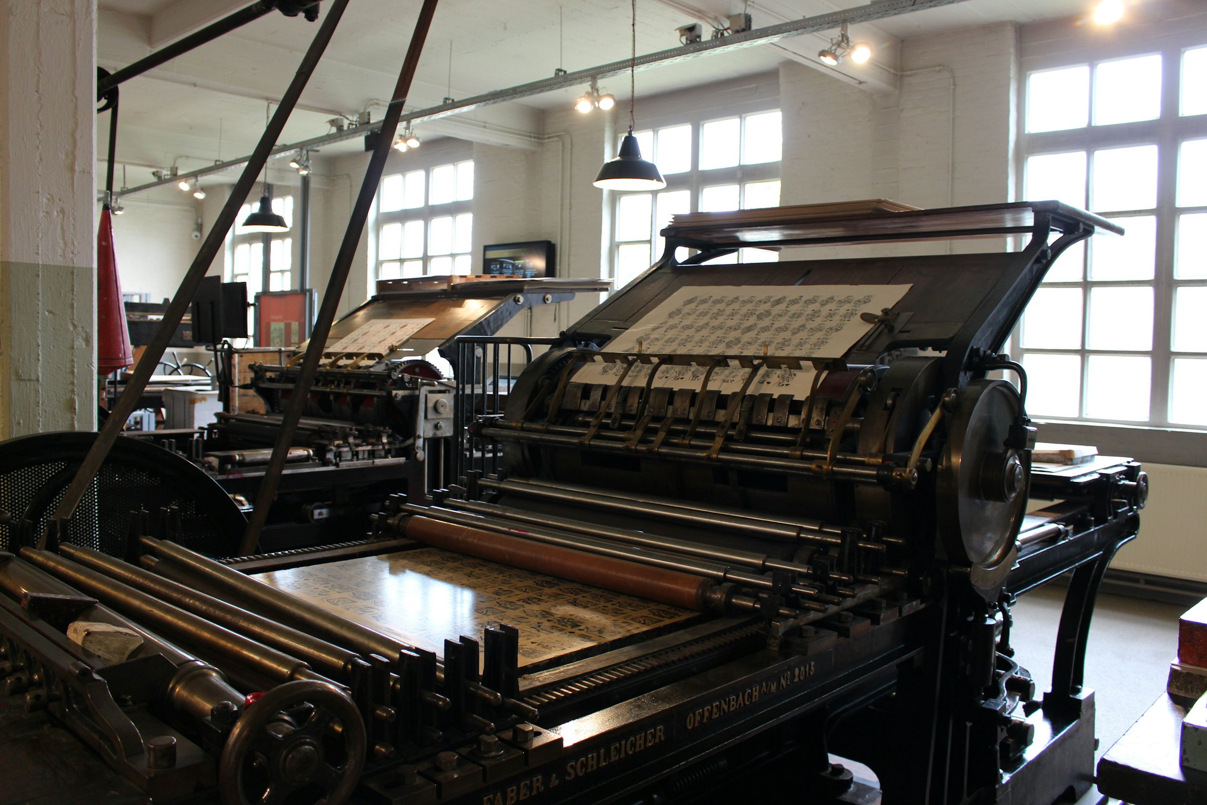 Heritage press room — where plate-making began